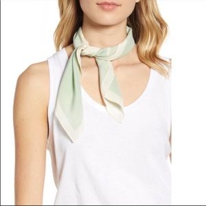 NEW Madewell silk bandana green